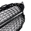 Parrilla delantera con diseño de diamante, compatible con Mercedes-Benz Clase C. W205 C250 C300 C400 2015-2018-10