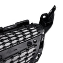 Parrilla delantera con diseño de diamante, compatible con Mercedes-Benz Clase C. W205 C250 C300 C400 2015-2018-11
