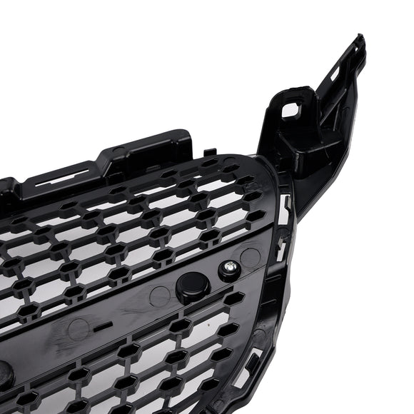 Parrilla delantera con diseño de diamante, compatible con Mercedes-Benz Clase C. W205 C250 C300 C400 2015-2018