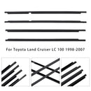Toyota Land Cruiser LC100 1998-2007 4PCS Door Glass Belt Outer Molding Weatherstrip 75710-60070 75720-60070-5