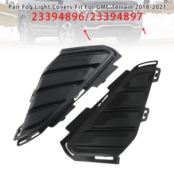 Pair Fog Light Covers For GMC Terrain 2018-2021 23394897