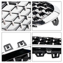 Grade dianteira da grade do rim para BMW 1 série F40 19-23 prata estilo diamante-11