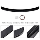 Glanzend zwarte achterspoiler voor Mercedes-Benz C-klasse W203 01-07 Sedan-6