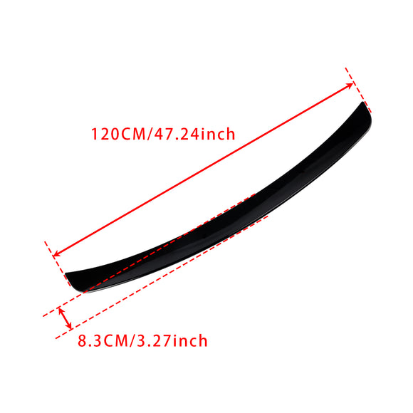 Glanzend zwarte achterspoiler voor Mercedes-Benz C-klasse W203 01-07 Sedan