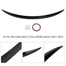 Gloss Black Rear Spoiler For Mercedes-Benz C-Class W206 21-24 AMG Style-5