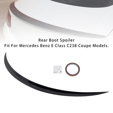 Gloss Black Rear Spoiler For Mercedes-Benz E-Class C238 W213 Coupe 16+ AMG Style - 0