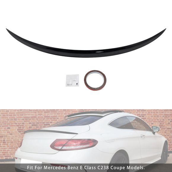 Gloss Black Rear Spoiler For Mercedes-Benz E-Class C238 W213 Coupe 16+ AMG Style