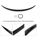 Gloss Black Rear Spoiler For Mercedes-Benz E-Class C238 W213 Coupe 16+ AMG Style-6