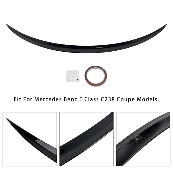 Gloss Black Rear Spoiler For Mercedes-Benz E-Class C238 W213 Coupe 16+ AMG Style