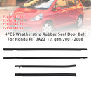 4kpl Weatherstrip kumitiiviste oven hihna Honda FIT JAZZ 1. sukupolveen 2001-2008-3