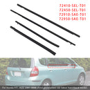 4kpl Weatherstrip kumitiiviste oven hihna Honda FIT JAZZ 1. sukupolveen 2001-2008-1