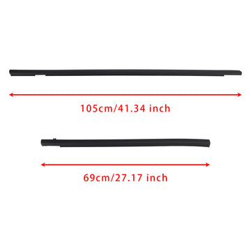 4PCS Weatherstrip Rubber Seal Door Belt For Honda FIT JAZZ 1st gen 2001-2008 - 0