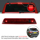 Tercera luz de freno LED 55157397AD para Jeep Grand Cherokee 2005-2010 roja-2