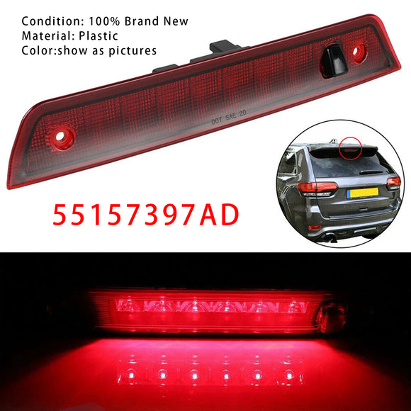 Tercera luz de freno LED 55157397AD para Jeep Grand Cherokee 2005-2010 roja