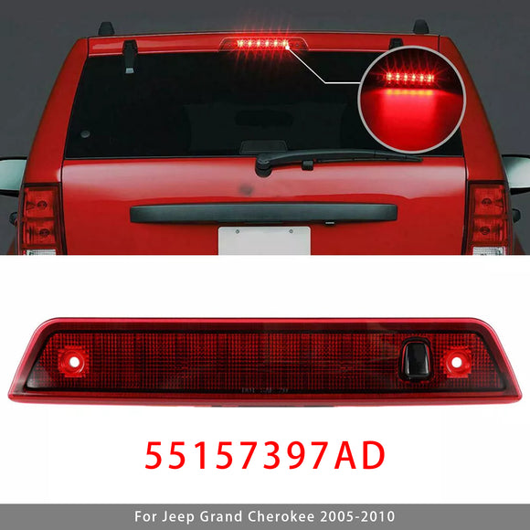 Tercera luz de freno LED 55157397AD para Jeep Grand Cherokee 2005-2010 roja