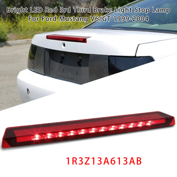 Helle rote 3./3. Bremsleuchte mit LED-Bremsleuchte für Ford Mustang V6/GT 1999–2004