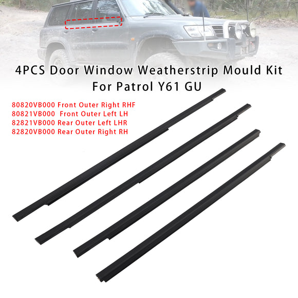 Kit de molde para burlete de puerta y ventana, 4 Uds., para Patrol Y61 GU