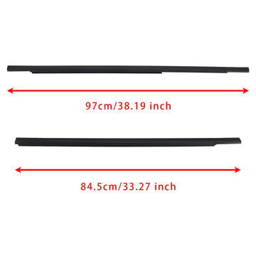 4PCS Door Window Weatherstrip Mould Kit For Patrol Y61 GU - 0