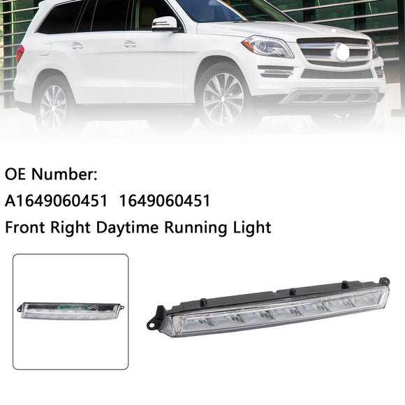 Oikea etu LED-päiväajovalo A1649060451 X164 GL320 GL350 GL450