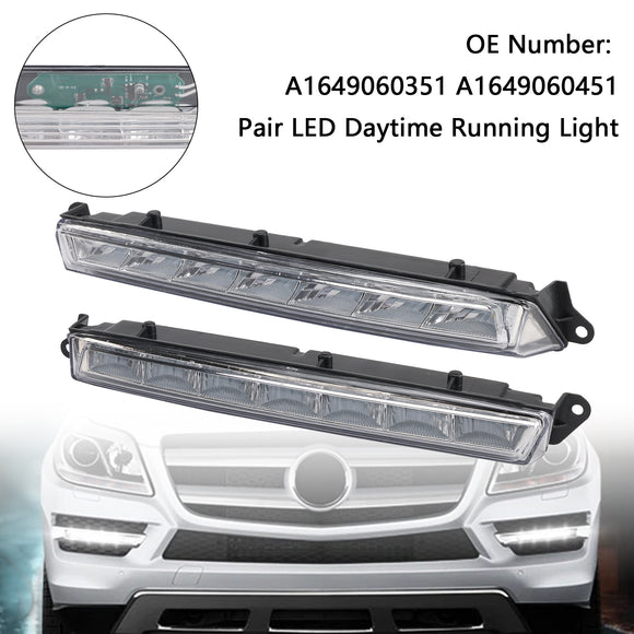 Paar LED-Tagfahrlicht für Benz X164 GL350 GL450 ML63 AMG X166 07–13