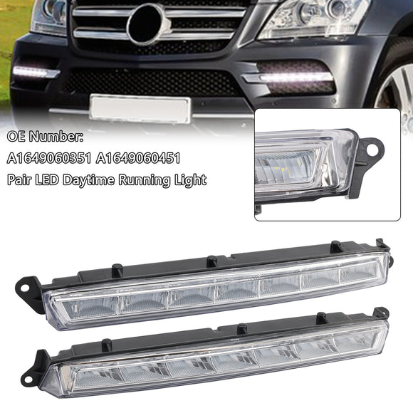 Paar LED-Tagfahrlicht für Benz X164 GL350 GL450 ML63 AMG X166 07–13