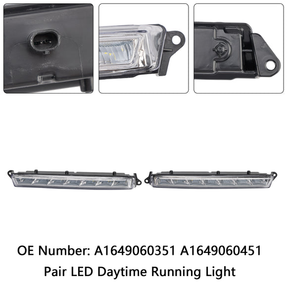 Paar LED-Tagfahrlicht für Benz X164 GL350 GL450 ML63 AMG X166 07–13