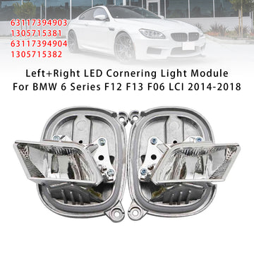 Left+Right LED Cornering Light Module For BMW 6 Series F12 F13 F06 LCI 2014-2018 - 0