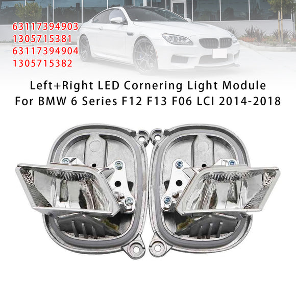 Moduł doświetlania zakrętów lewy + prawy LED do BMW serii 6 F12 F13 F06 LCI 2014-2018