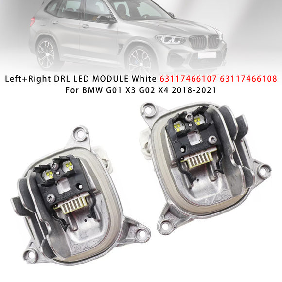 Links + Rechts DRL LED-MODUL Weiß 63117466107 63117466108 Für BMW G01 X3 G02 X4 2018-2021