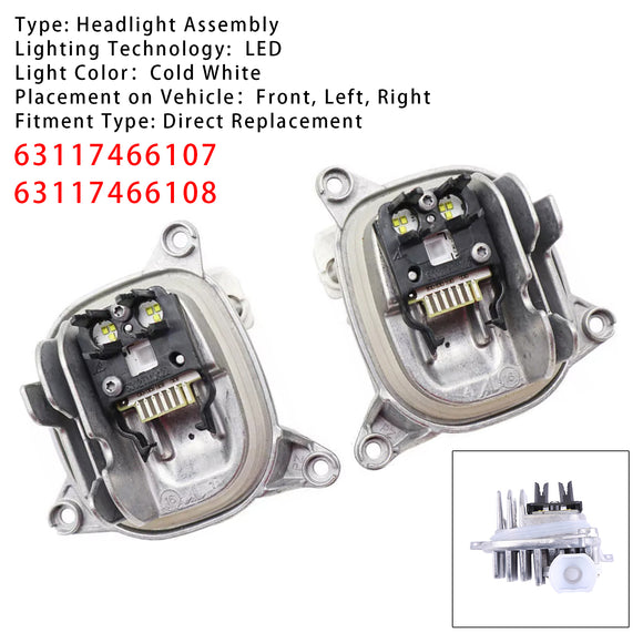 Links + Rechts DRL LED-MODUL Weiß 63117466107 63117466108 Für BMW G01 X3 G02 X4 2018-2021