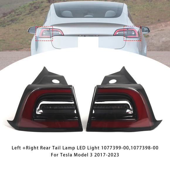 L+R takatakavalon LED-valo 1077399-00,1077398-00 Tesla Model 3 2017-2023