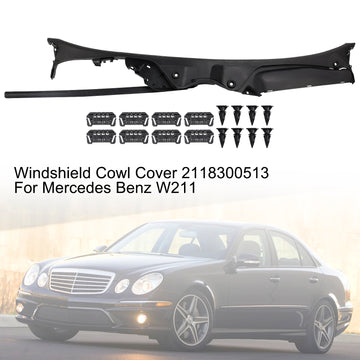 Windshield Cowl Cover 2118300513 For Mercedes Benz E class W211 - 0