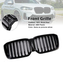 Front Bumper Kidney Grille Fit BMW X3 G01 X4 G02 2022-2025 Glossy Black-2