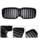 Front Bumper Kidney Grille Fit BMW X3 G01 X4 G02 2022-2025 Glossy Black-6