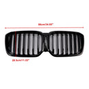 Front Bumper Kidney Grille Fit BMW X3 G01 X4 G02 2022-2025 Glossy Black-7