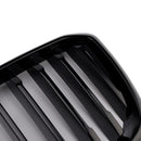 Front Bumper Kidney Grille Fit BMW X3 G01 X4 G02 2022-2025 Glossy Black-12