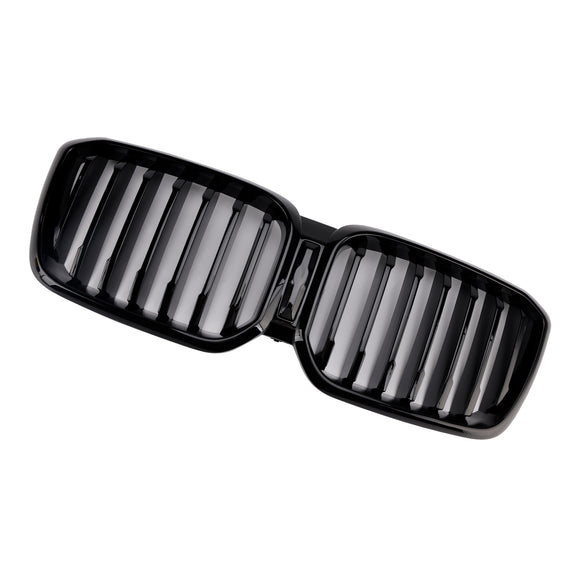 Front Bumper Kidney Grille Fit BMW X3 G01 X4 G02 2022-2025 Glossy Black