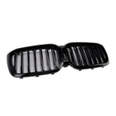Front Bumper Kidney Grille Fit BMW X3 G01 X4 G02 2022-2025 Glossy Black-17
