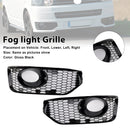Nebelscheinwerfer-Lichtabdeckung, Gittereinsatz, passend für VW T5 T5.1 2010–2015, S-Linie, glänzend schwarz-1