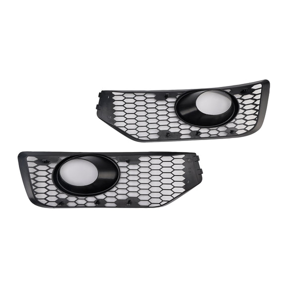 Nebelscheinwerfer-Lichtabdeckung, Gittereinsatz, passend für VW T5 T5.1 2010–2015, S-Linie, glänzend schwarz