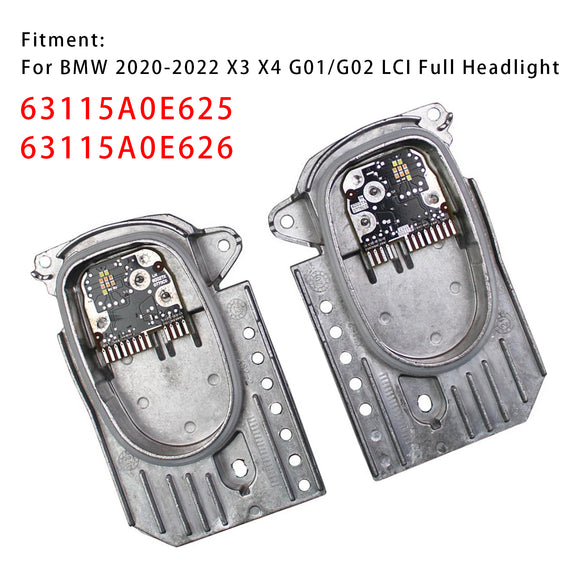 2 uds LED faro DRL Control 63115A0E625 63115A0E626 para BMW X3 G01 G02 20-22