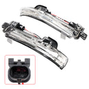 2Pcs Wing Mirror LED Signal Indicator Light For Volvo V40 S60 S80 V60 V70-2