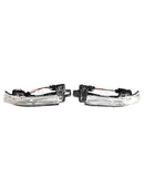 2Pcs Wing Mirror LED Signal Indicator Light For Volvo V40 S60 S80 V60 V70-17