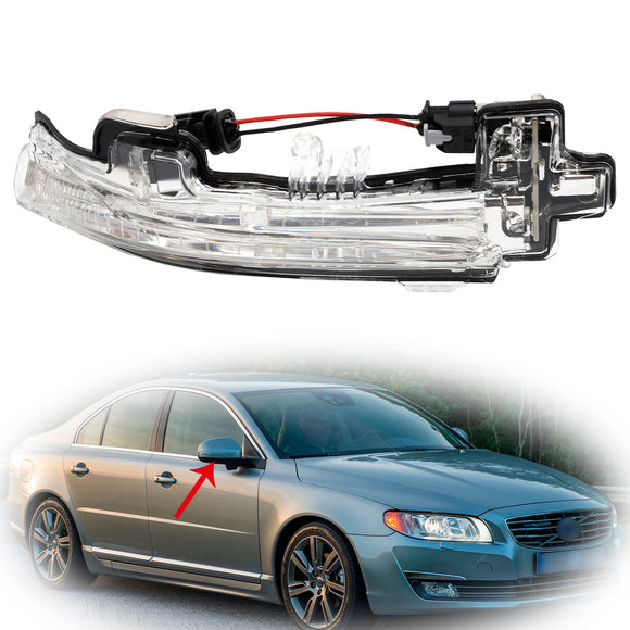Rechtervleugelspiegel LED-signaalindicatielampje voor Volvo V40 S60 S80 V60 V70