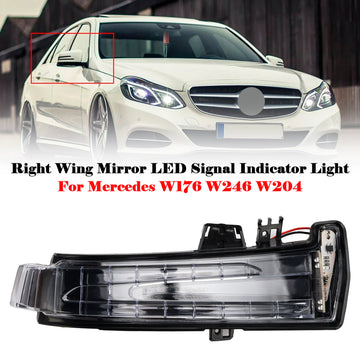 Right Wing Mirror LED Signal Indicator Light For Mercedes W176 W246 W204 - 0