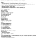 Oikean siiven peilin LED-merkkivalo Subaru Forester 2014-2015-15