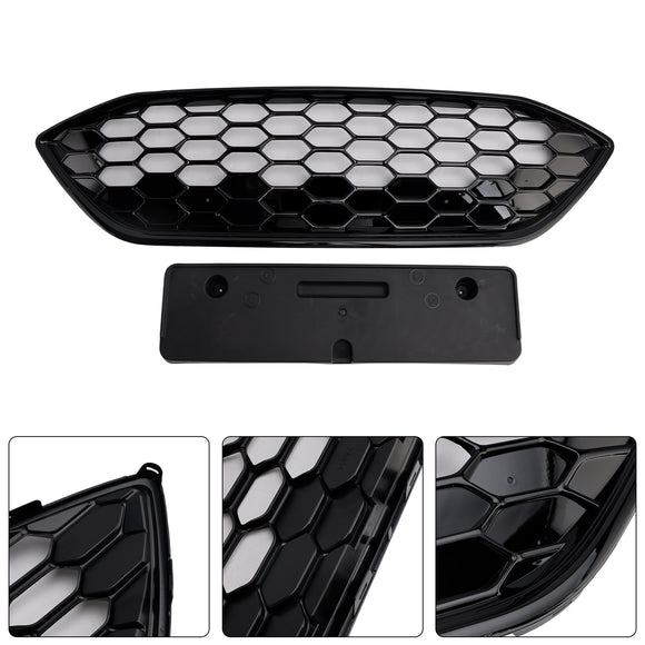 Glanzend zwarte voorbumpergrille, geschikt voor Ford Focus ST + ST Line MK4 2018-2021