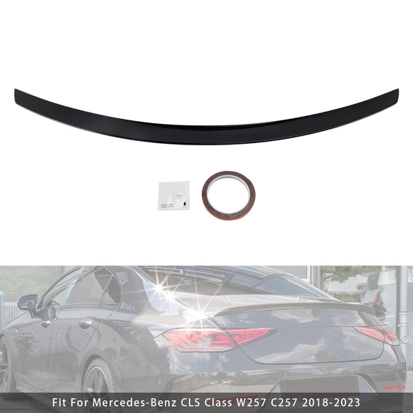 Gloss Black Rear Boot Spoiler For Mercedes-Benz CLS-Class W257 C257 18-23
