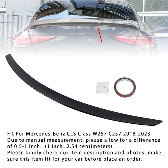 Gloss Black Rear Boot Spoiler For Mercedes-Benz CLS-Class W257 C257 18-23