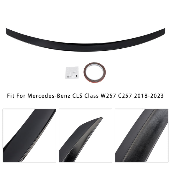 Gloss Black Rear Boot Spoiler For Mercedes-Benz CLS-Class W257 C257 18-23